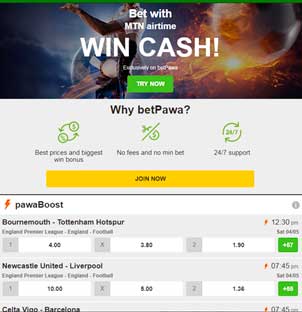 betPawa mobile registration