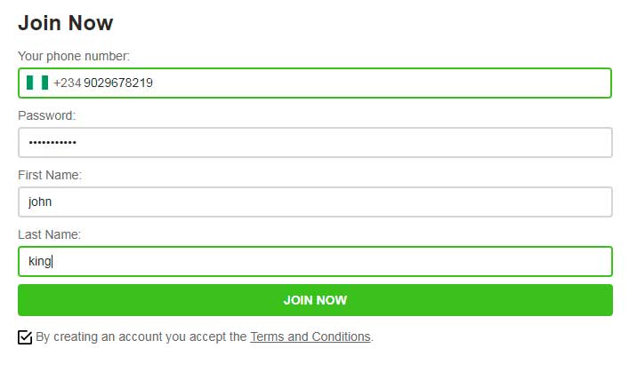 betpawa registration with mobile